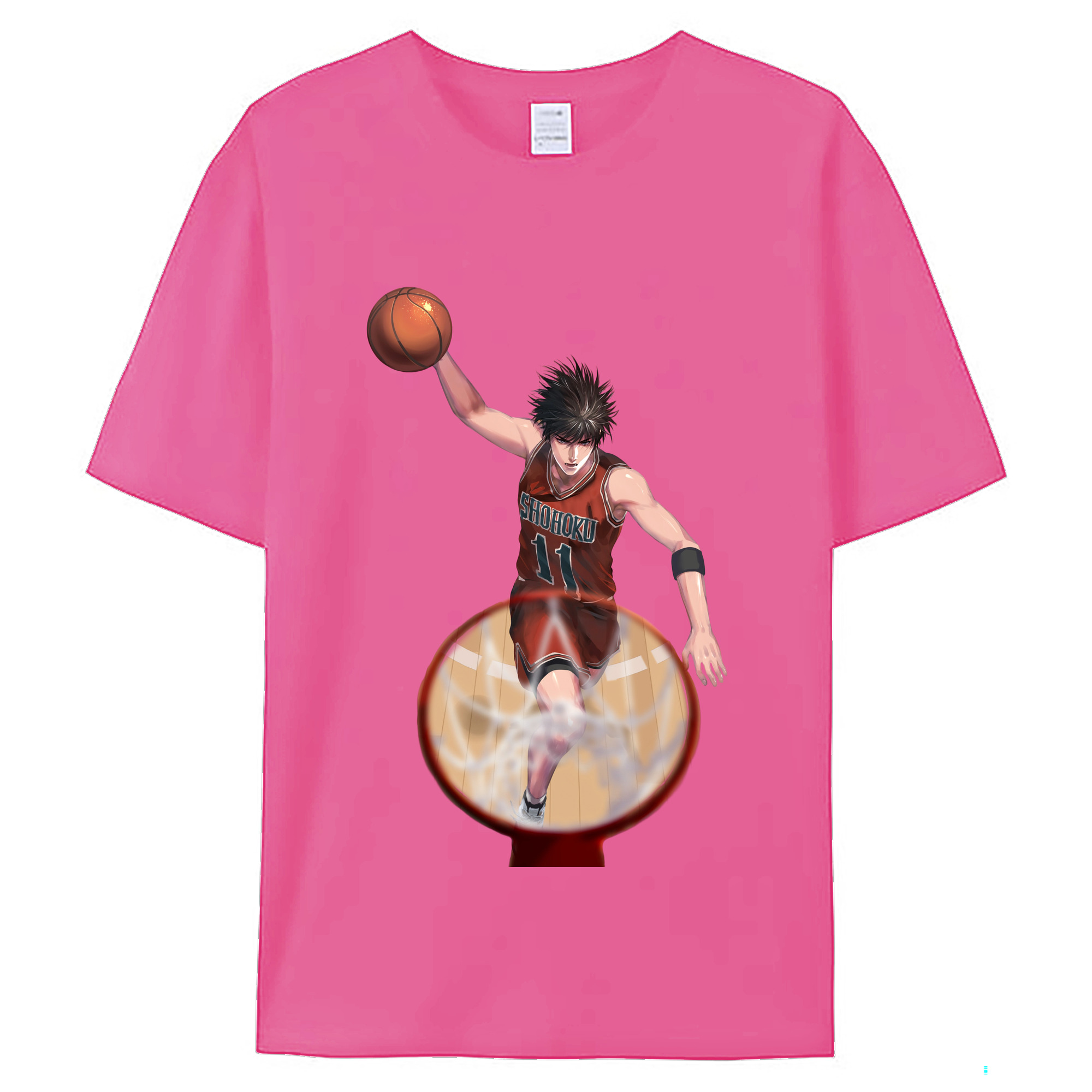 （画像用） SLAM DUNK／スラムダンク レディースカジュアルプリントTシャツ（綿100％）